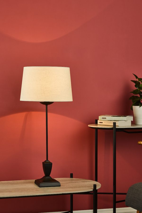 Bessa Table Lamp Satin Black Base Only - Image 6
