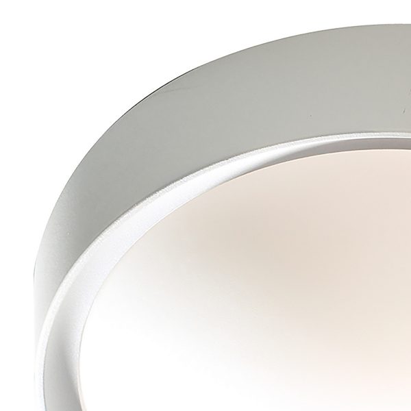 Beta Bathroom Flush White Acrylic & Opal Glass IP44 - Image 2
