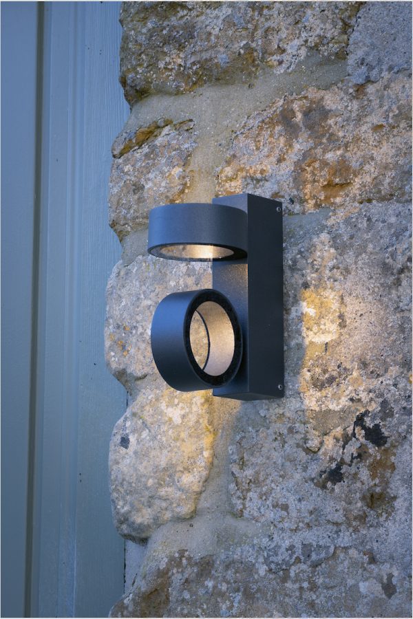 Bohdan Outdoor 2 Light Wall Light Matt Grey IP65 LED - Image 5