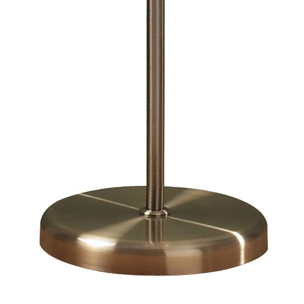 Boston 3 Light Floor Lamp Antique Brass Opaque Glass - Image 3