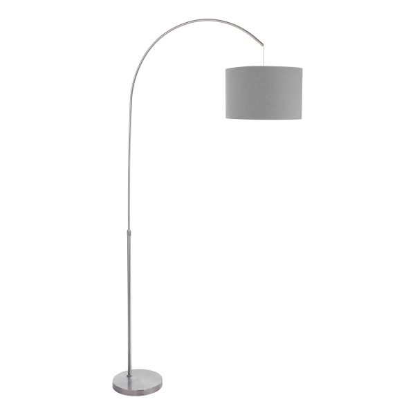 Bow Floor Lamp Satin Nickel Base Only - Image 2