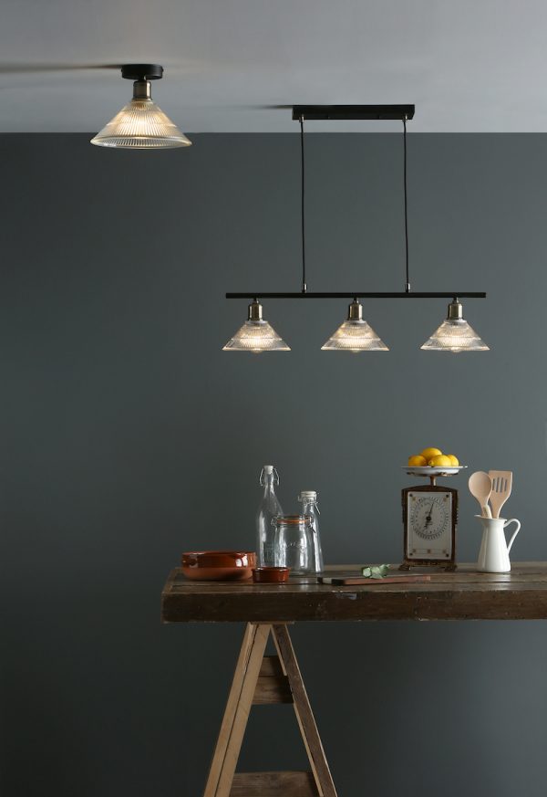 Boyd 3 Light Bar Antique Brass with Glass Shade - Image 5