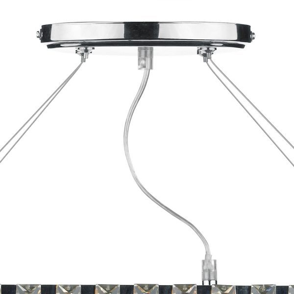 Cecilia 3 Light G9 Oval Linear Pendant Bar - Image 3