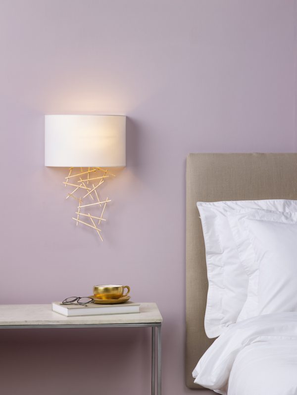 Cevero Wall Light Gold With Shade - Image 6