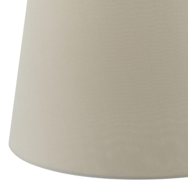 Cezanne Ecru Faux Silk Tapered Drum Shade 35cm - Image 2