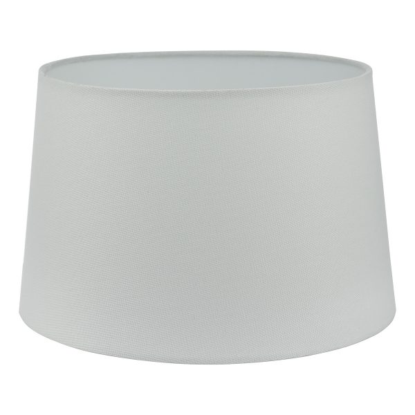 Cezanne White Faux Silk Tapered Drum Shade 35cm - Image 5