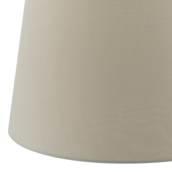 Cezanne Ecru Faux Silk Tapered Drum Shade 40cm - Image 2