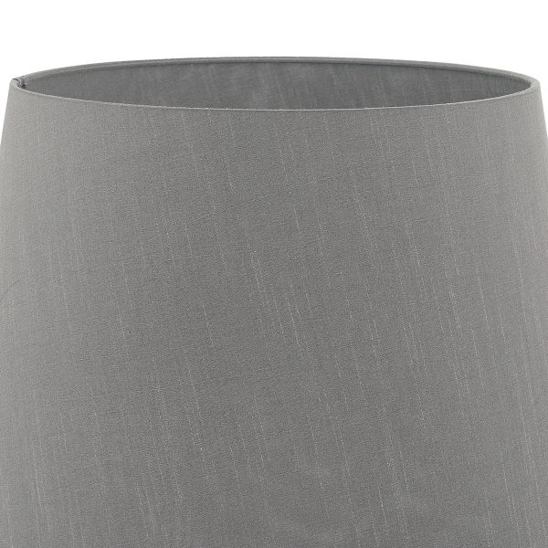 Cezanne Grey Faux Silk Tapered Drum Shade 40cm - Image 4