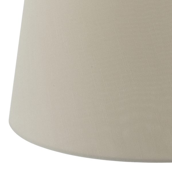 Cezanne Ecru Faux Silk Tapered Drum Shade 45cm - Image 2