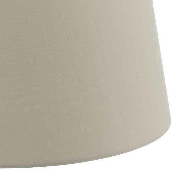 Cezanne Ecru Faux Silk Tapered Drum Shade 45cm - Image 3