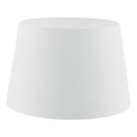 Cezanne White Faux Silk Tapered Drum Shade 45cm