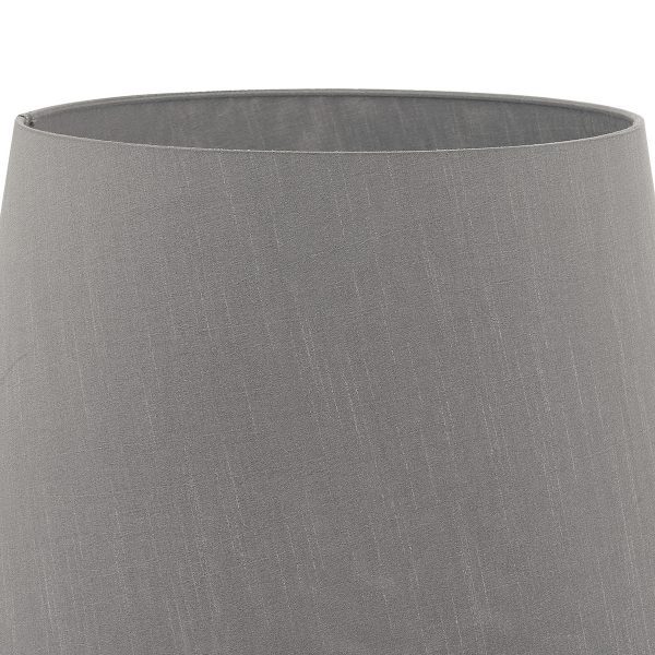 Cezanne Grey Faux Silk Tapered Drum Shade 45cm - Image 4