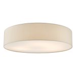 Cierro 6 Light Flush Taupe With Diffuser 80cm