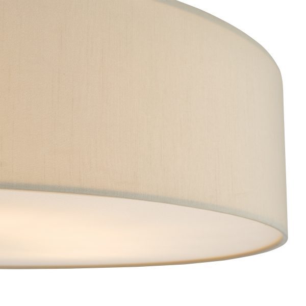 Cierro 6 Light Flush Taupe With Diffuser 80cm - Image 3