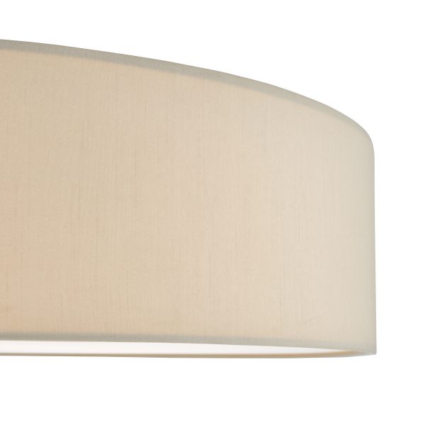 Cierro 6 Light Flush Taupe With Diffuser 80cm - Image 4