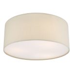 Cierro 3 Light Flush Taupe With Diffuser 40cm