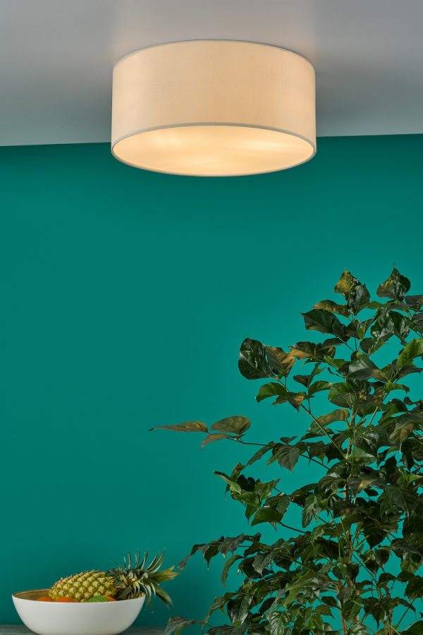 Cierro 3 Light Flush Taupe With Diffuser 40cm - Image 5