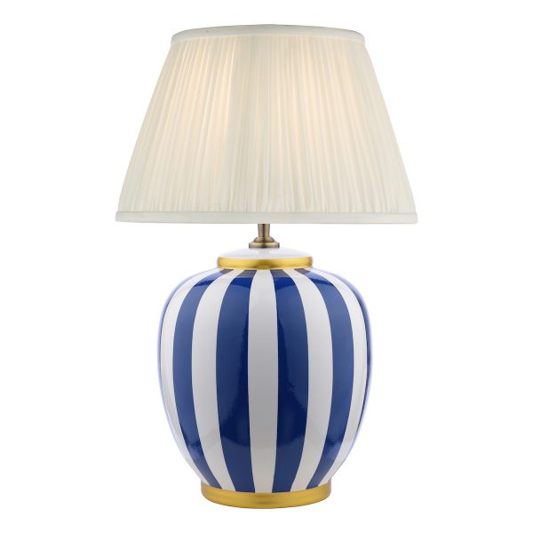 Circus Ceramic Table Lamp Blue & White Base Only - Image 2