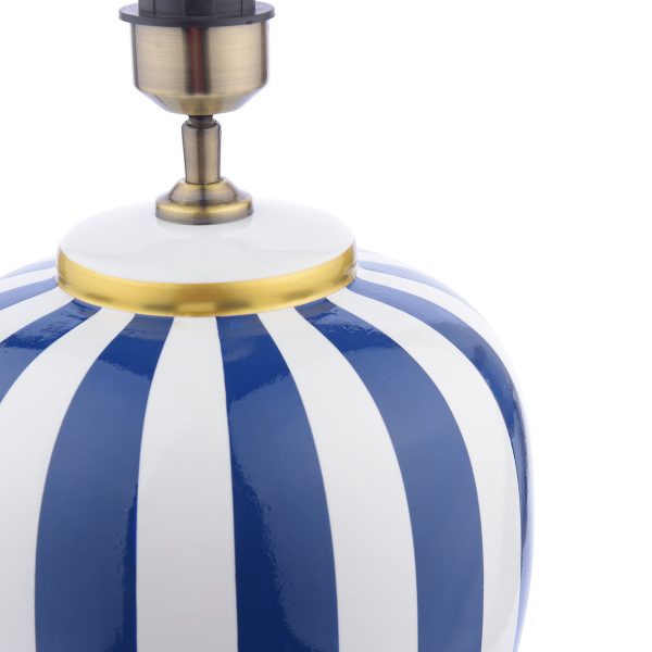 Circus Ceramic Table Lamp Blue & White Base Only - Image 3