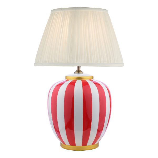 Circus Ceramic Table Lamp Yellow & White Base Only - Image 2