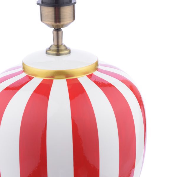 Circus Ceramic Table Lamp Yellow & White Base Only - Image 3