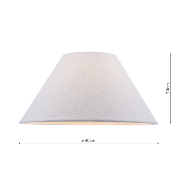 Cleo Natural Linen Coolie Shade 40cm - Image 3
