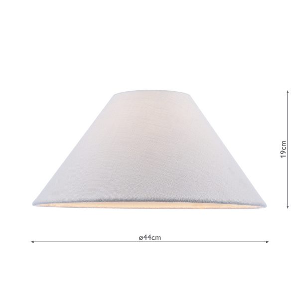 Cleo Natural Linen Coolie Shade 44cm - Image 3