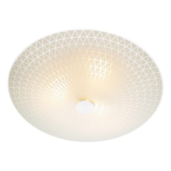 Colby 3 Light Glass Flush