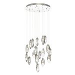 Crystal 18 Light Cluster Pendant Polished Chrome & Crystal