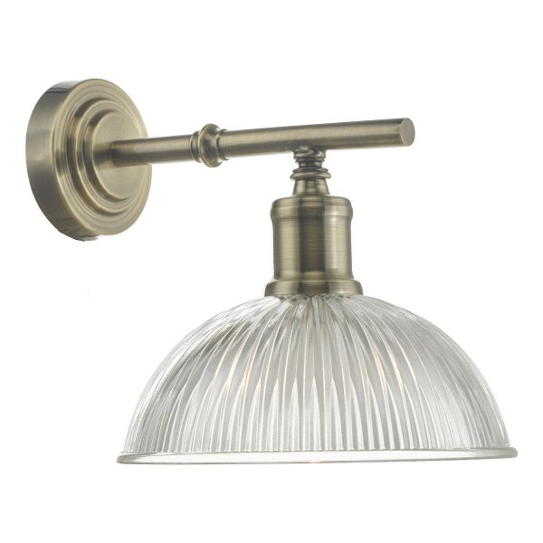 Dara Wall Light Antique Brass & Glass - Image 3
