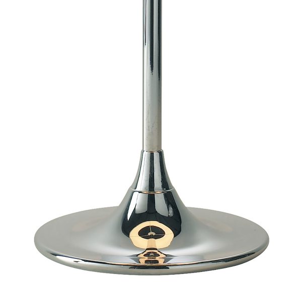 Delta Table Lamp Polished Chrome With Shade - Image 3