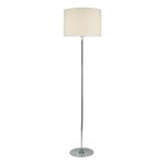 Delta Floor Lamp Polished Chrome With Shade