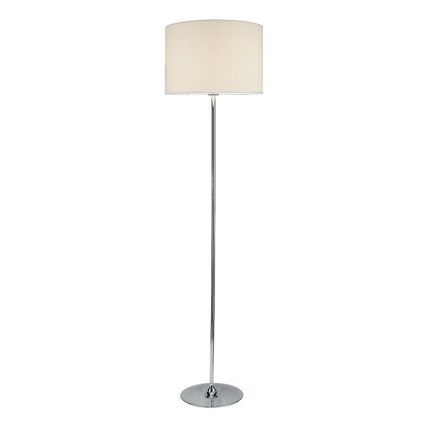 Delta Floor Lamp Polished Chrome With Shade