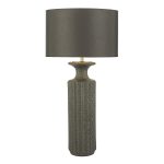 Dugan Table Lamp Black Volcanic Glaze Base Only