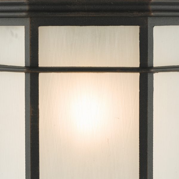 Dulbecco Outdoor Wall Light Black Opal Acrylic IP44 - Image 4