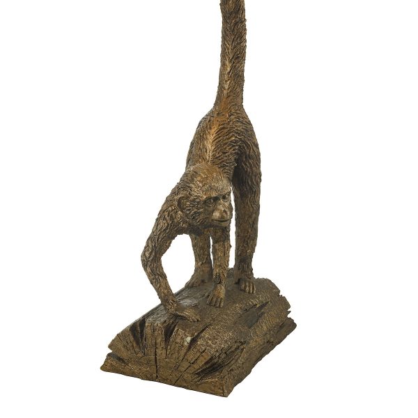 Dwayne Monkey Table Lamp Bronze With Shade - Image 4