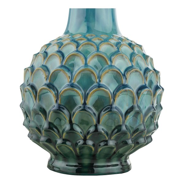 Edlyn Table Lamp Blue Reactive Glaze Base Only - Image 3