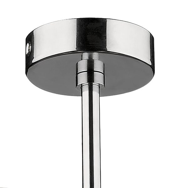 Elba Bathroom 5 Light Semi Flush Polished Chrome IP44 - Image 2