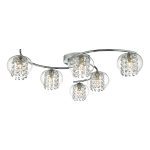 Elma 6lt Semi Flush Polished Chrome & Crystal
