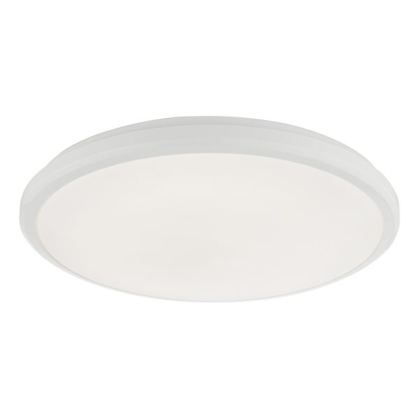 Emmett Bathroom Flush White Acrylic IP44 LED