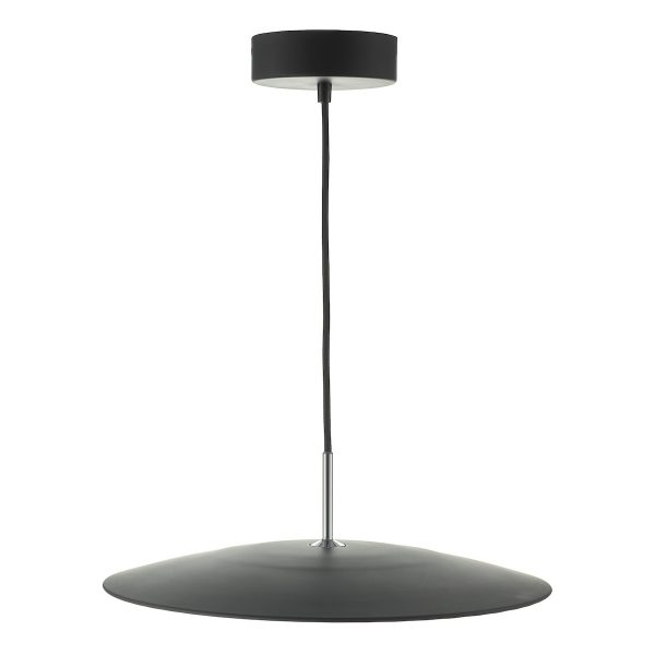 Enoch Pendant Matt Black & Stainless Steel LED - Image 2