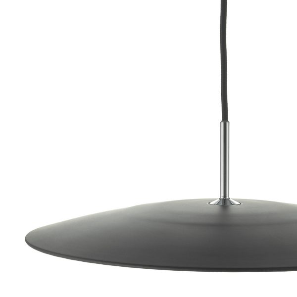 Enoch Pendant Matt Black & Stainless Steel LED - Image 3