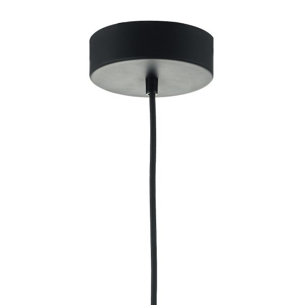 Enoch Pendant Matt Black & Stainless Steel LED - Image 5