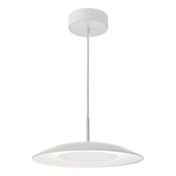 Enoch Pendant White Stainless Steel LED - Image 3