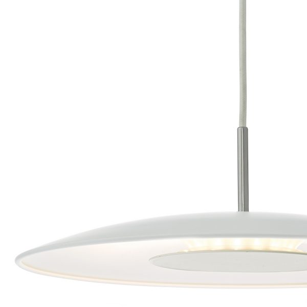 Enoch Pendant White Stainless Steel LED - Image 4