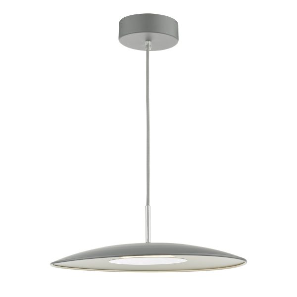 Enoch Pendant Matt Grey Stainless Steel LED