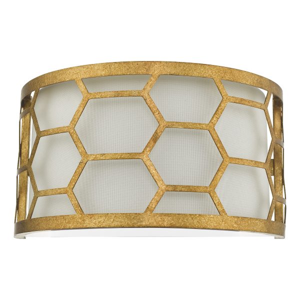 Epstein 1 Light Wall Light Gold & Ivory - Image 2