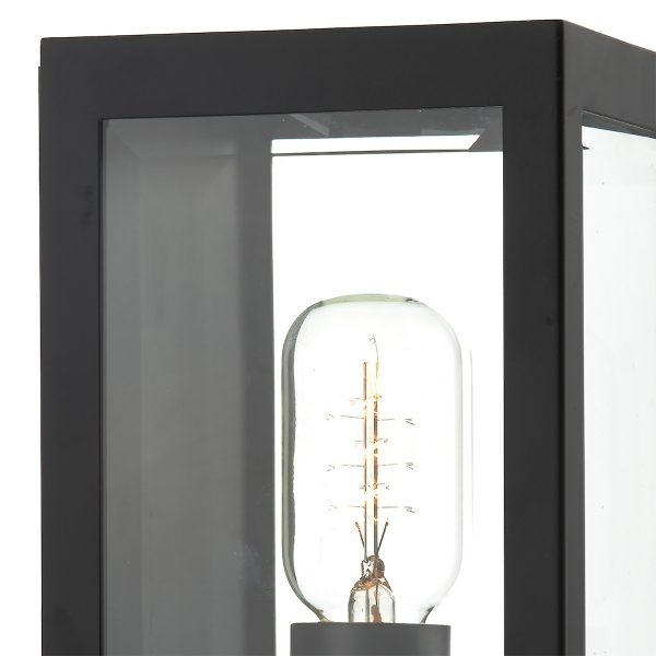 Era Outdoor Wall Light Black Glass IP44 - Image 4