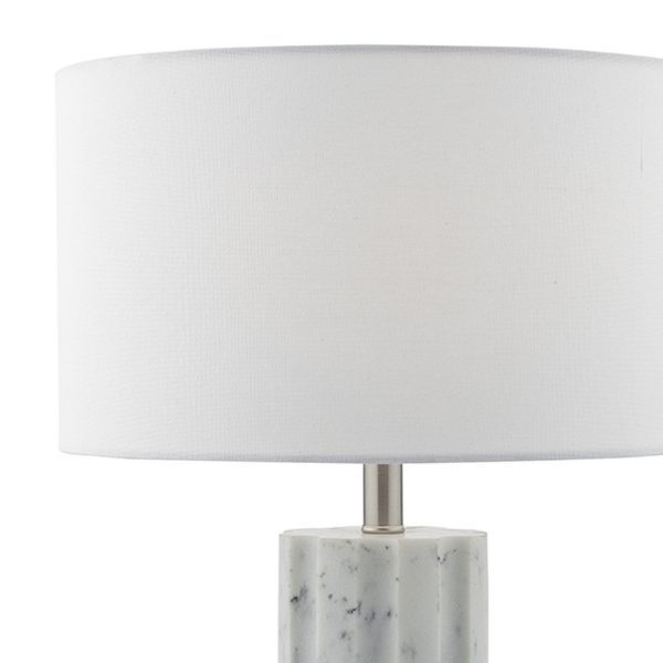 Erebus Table Lamp Marble Effect With Shade - Image 3