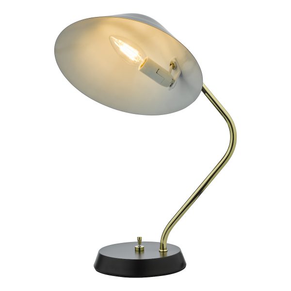 Erna Task Table Lamp Polished Brass Satin Black - Image 5